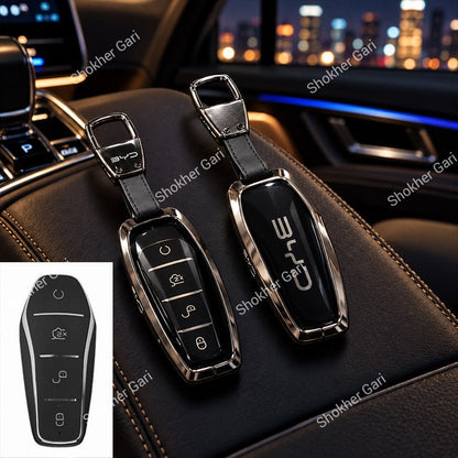 M/Y BYD Car Metal Remote Cover with keyring