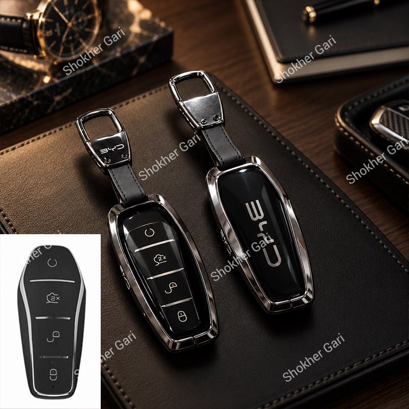 M/Y BYD Car Metal Remote Cover with keyring