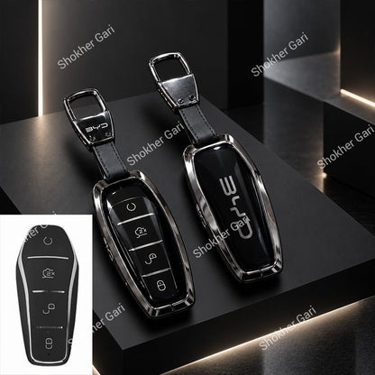 M/Y BYD Car Metal Remote Cover with keyring