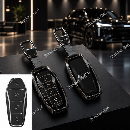 M/Y BYD Car Metal Remote Cover with keyring