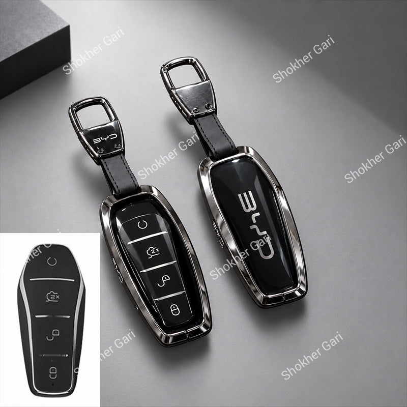 M/Y BYD Car Metal Remote Cover with keyring