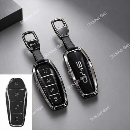 M/Y BYD Car Metal Remote Cover with keyring