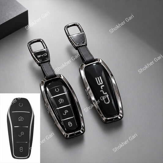 M/Y BYD Car Metal Remote Cover with keyring