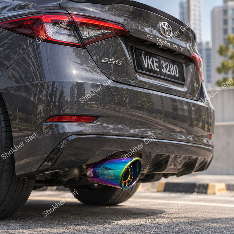 Car Rainbow Iridescent Car Exhaust Tip Show Pipe Muffler
