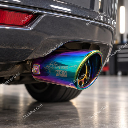 Car Rainbow Iridescent Car Exhaust Tip Show Pipe Muffler