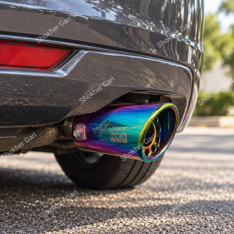 Car Rainbow Iridescent Car Exhaust Tip Show Pipe Muffler