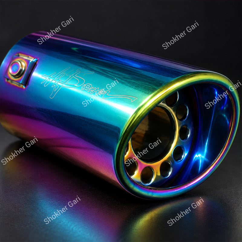 Car Rainbow Iridescent Car Exhaust Tip Show Pipe Muffler