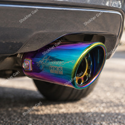 Car Rainbow Iridescent Car Exhaust Tip Show Pipe Muffler