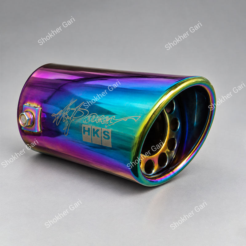 Car Rainbow Iridescent Car Exhaust Tip Show Pipe Muffler