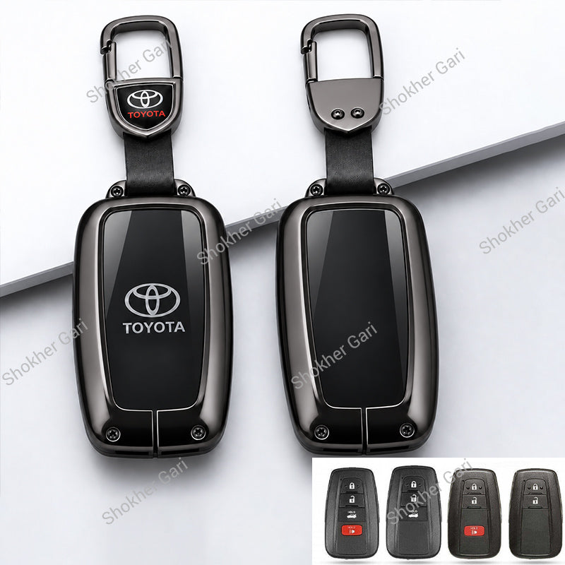 M/Y Car Toyota Metal Remote Cover Glossy 2,3, 4 button