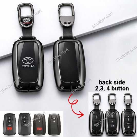 M/Y Car Toyota Metal Remote Cover Glossy 2,3, 4 button