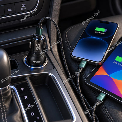 Car Pugan Charger With Cable 80W Fast Charging