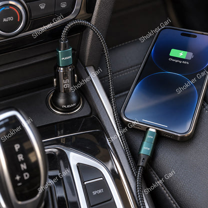 Car Pugan Charger With Cable 80W Fast Charging