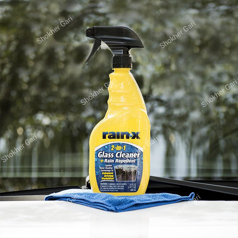 Car rainx 2-in-1 Glass Cleaner + Rain Repellent