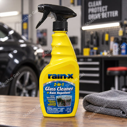 Car rainx 2-in-1 Glass Cleaner + Rain Repellent