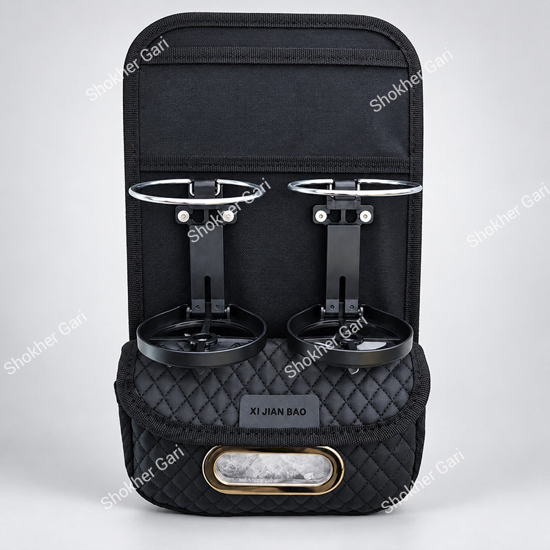 1 Pcs Car Back Seat Organizer Small Size Tissue And Drink Holder