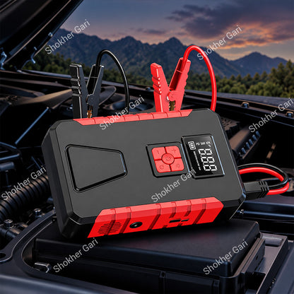 Car Portable Battery Booster with 160 PSI Air Pump and USB Charging