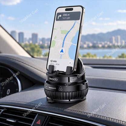 Car Yesido C272 Dashboard Mobile Holder with Locking Suction Cup System