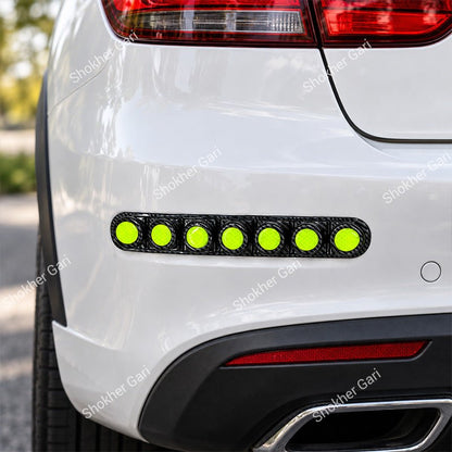 Car Reflective Bumper Safety Warning Strip with Carbon Fiber Style Design 1
