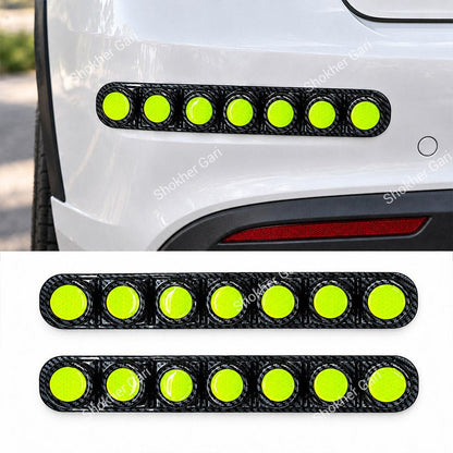 Car Reflective Bumper Safety Warning Strip with Carbon Fiber Style Design 1