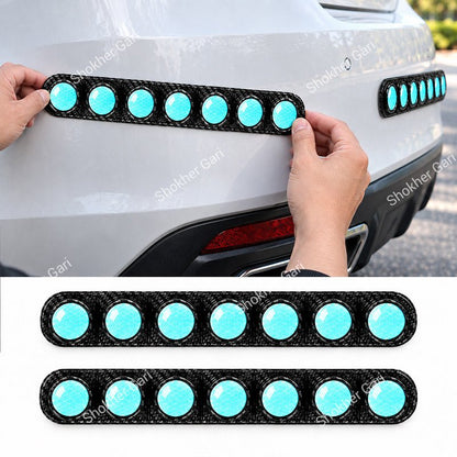 Car Reflective Bumper Safety Warning Strip with Carbon Fiber Style Design 1