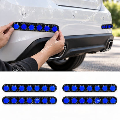 Car Reflective Bumper Safety Warning Strip with Carbon Fiber Style Design 1