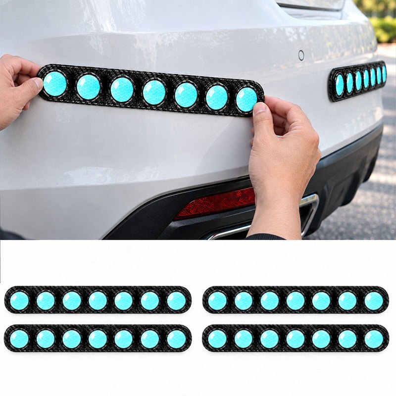 Car Reflective Bumper Safety Warning Strip with Carbon Fiber Style Design 1