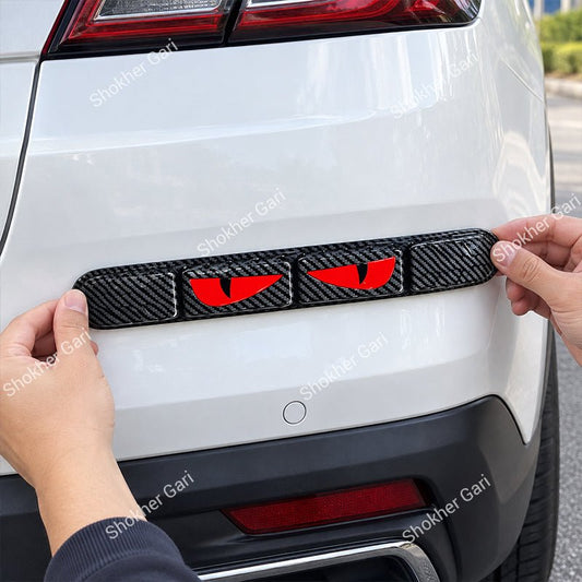 Car Reflective Bumper Safety Warning Strip with Carbon Fiber Style Design 2