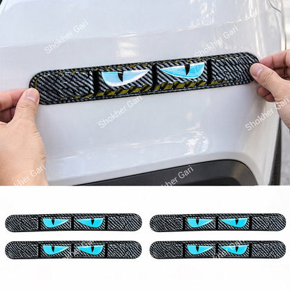 Car Reflective Bumper Safety Warning Strip with Carbon Fiber Style Design 2