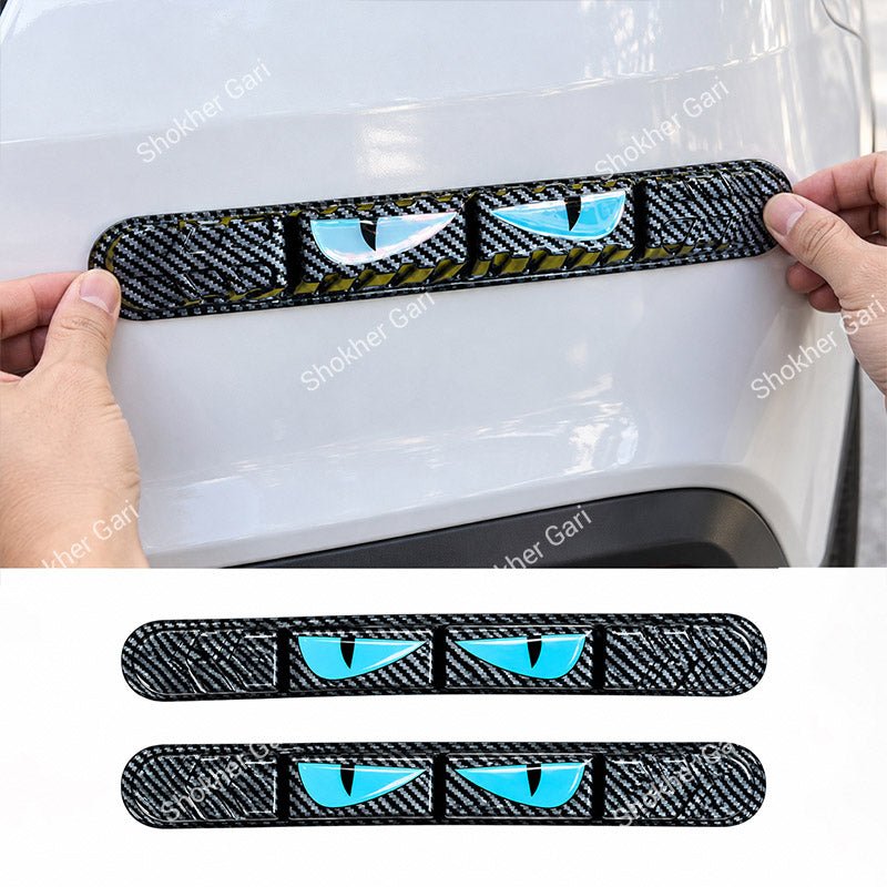 Car Reflective Bumper Safety Warning Strip with Carbon Fiber Style Design 2