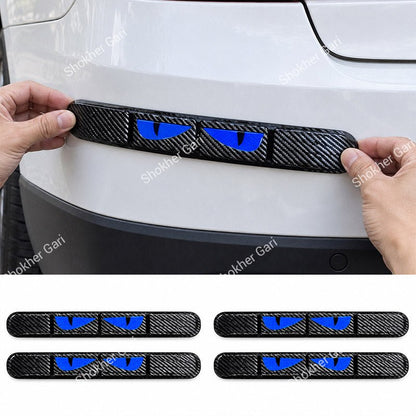 Car Reflective Bumper Safety Warning Strip with Carbon Fiber Style Design 2