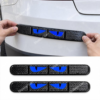 Car Reflective Bumper Safety Warning Strip with Carbon Fiber Style Design 2