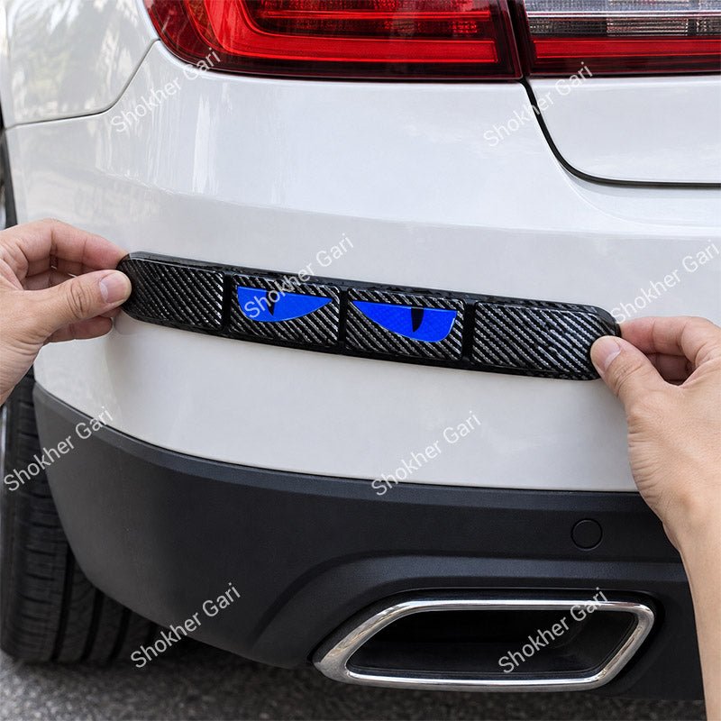 Car Reflective Bumper Safety Warning Strip with Carbon Fiber Style Design 2