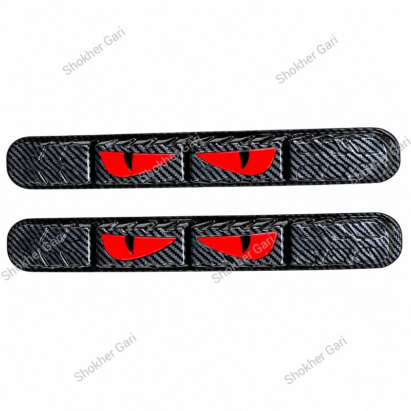 Car Reflective Bumper Safety Warning Strip with Carbon Fiber Style Design 2