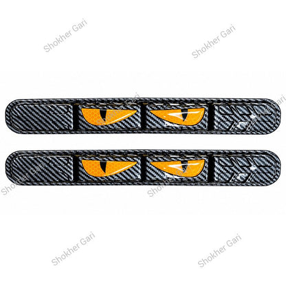 Car Reflective Bumper Safety Warning Strip with Carbon Fiber Style Design 2