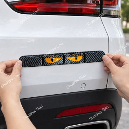 Car Reflective Bumper Safety Warning Strip with Carbon Fiber Style Design 2
