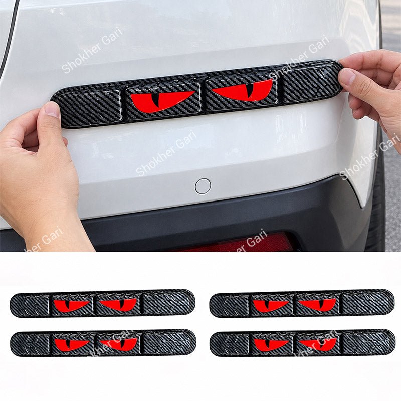 Car Reflective Bumper Safety Warning Strip with Carbon Fiber Style Design 2