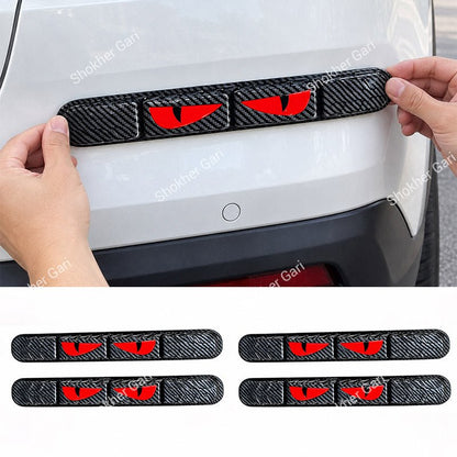 Car Reflective Bumper Safety Warning Strip with Carbon Fiber Style Design 2