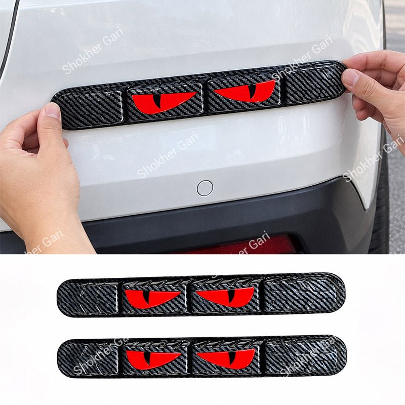 Car Reflective Bumper Safety Warning Strip with Carbon Fiber Style Design 2