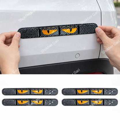 Car Reflective Bumper Safety Warning Strip with Carbon Fiber Style Design 2