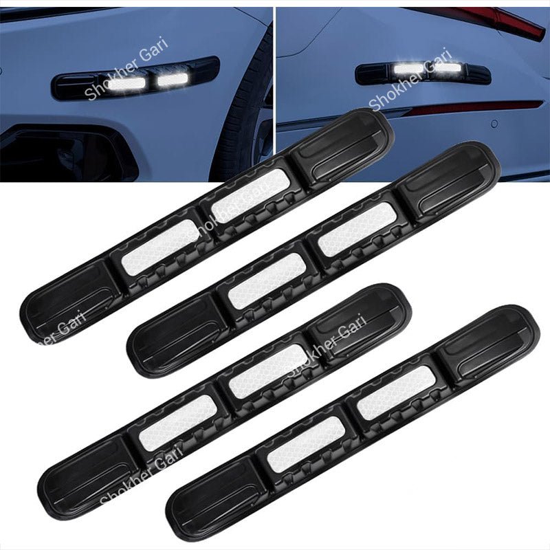 Car Reflective Bumper Safety Warning Strip with Carbon Fiber Style Design 3