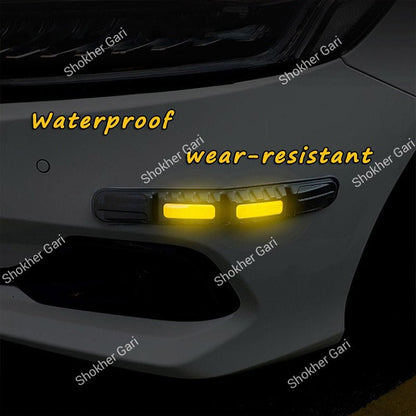 Car Reflective Bumper Safety Warning Strip with Carbon Fiber Style Design 3