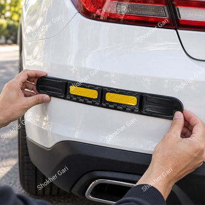 Car Reflective Bumper Safety Warning Strip with Carbon Fiber Style Design 3