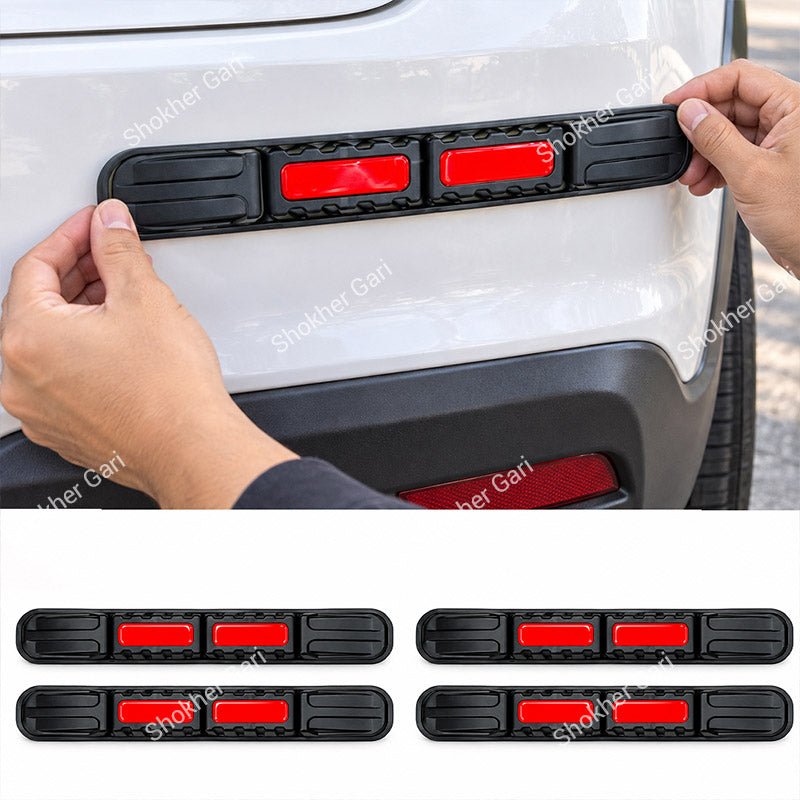 Car Reflective Bumper Safety Warning Strip with Carbon Fiber Style Design 3