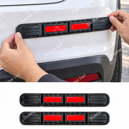 Car Reflective Bumper Safety Warning Strip with Carbon Fiber Style Design 3