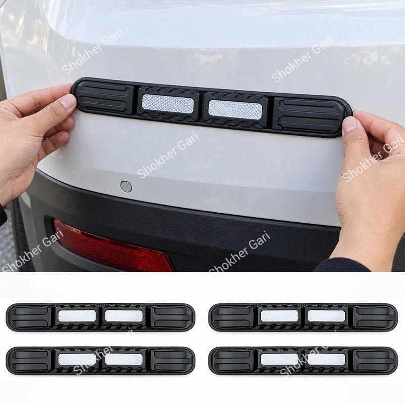 Car Reflective Bumper Safety Warning Strip with Carbon Fiber Style Design 3