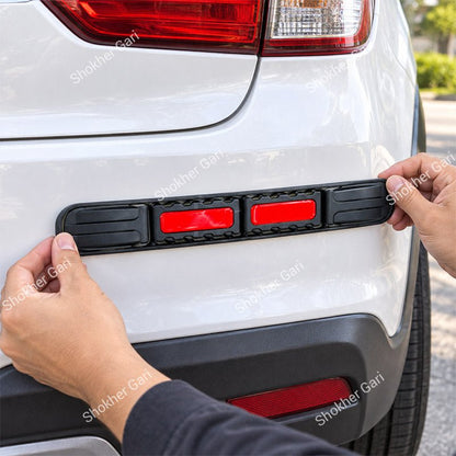 Car Reflective Bumper Safety Warning Strip with Carbon Fiber Style Design 3