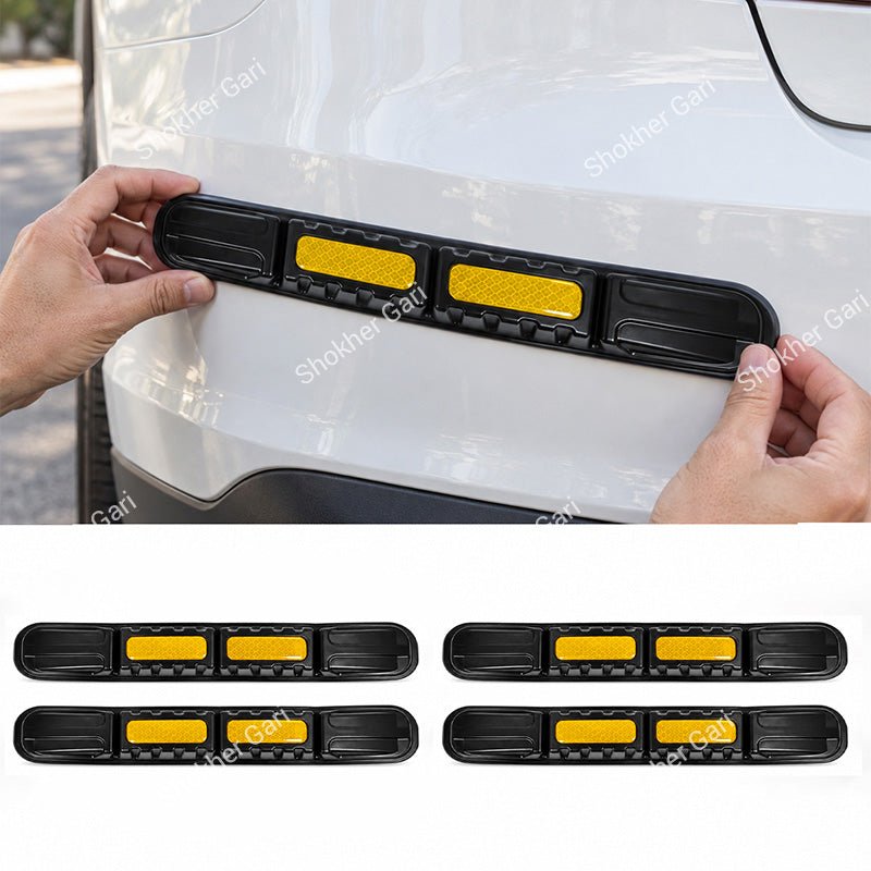 Car Reflective Bumper Safety Warning Strip with Carbon Fiber Style Design 3