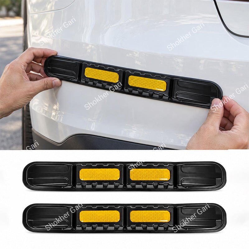 Car Reflective Bumper Safety Warning Strip with Carbon Fiber Style Design 3