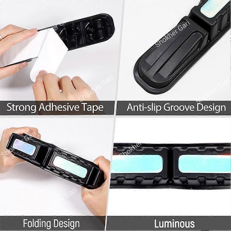 Car Reflective Bumper Safety Warning Strip with Carbon Fiber Style Design 3